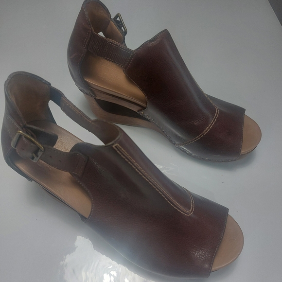 Dansko Brazilian Brown Leather Ankle Straps Women's Sandals Size 41 - Picture 3 of 16